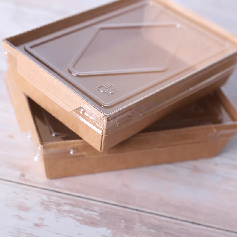snack food packaging box by food grade kraft paper 700ML