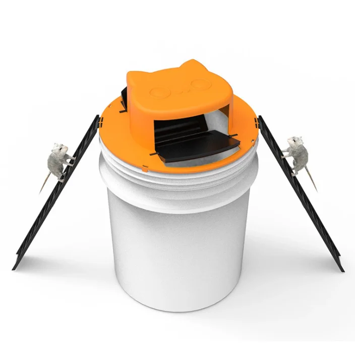 Новинка 2021, лидер продаж, складывающаяся крышка ведра, крышка двери, двойная рампа, ловушка для мыши и крысы