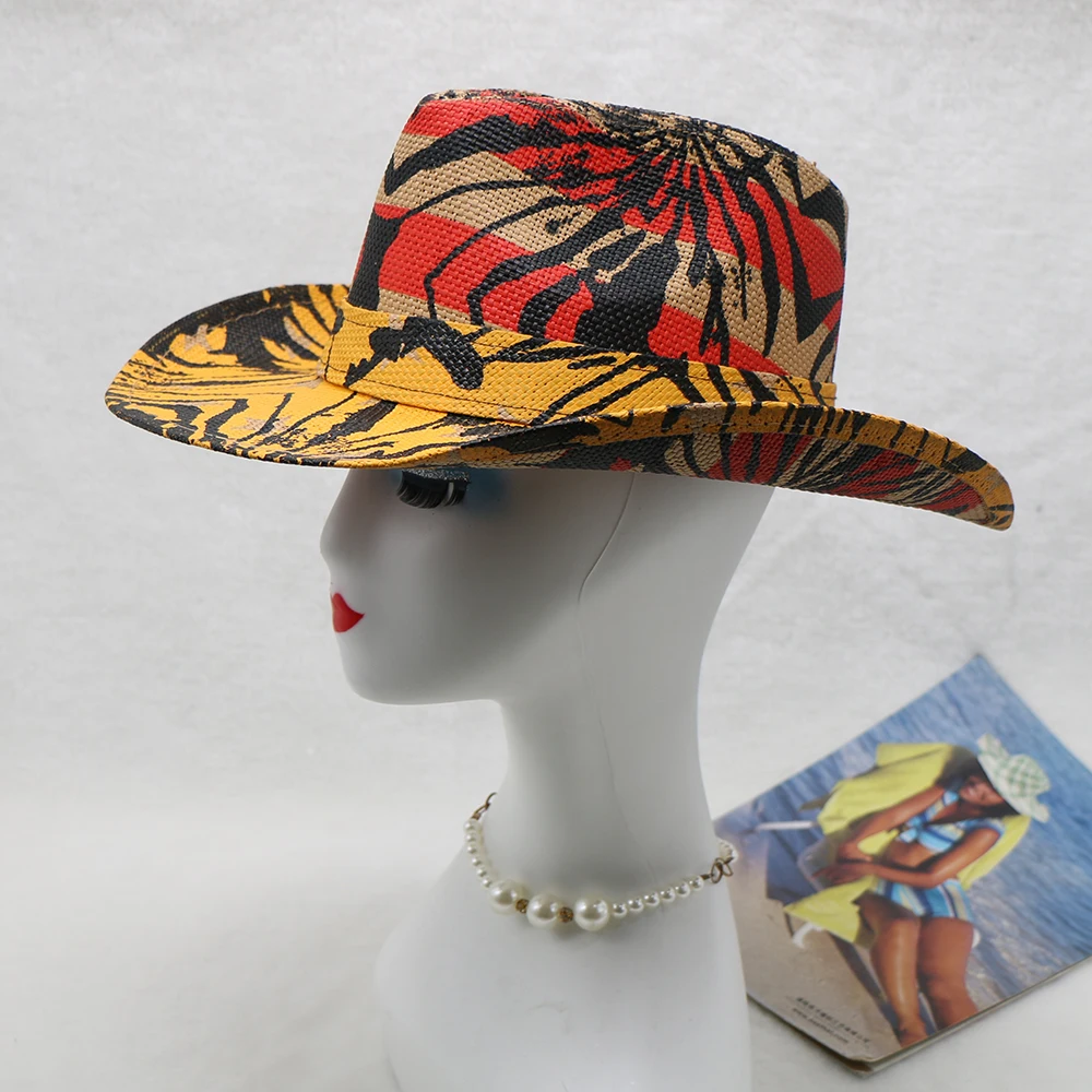 Custom American Flag Stars Liberty Hat Classic Summer Sunhat Western Cowboy Hat For Men Boys Kids