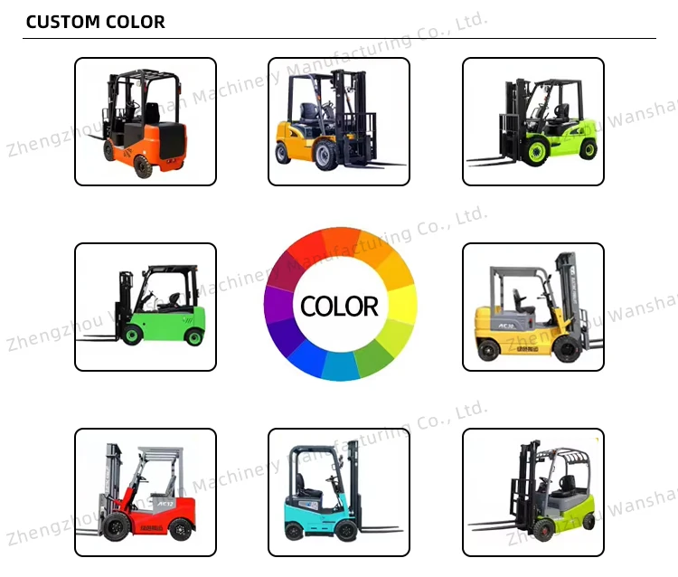 3.5 Ton Capacity Fork Lift Truck Telehandler Off Road All Rough Terrain Forklifts