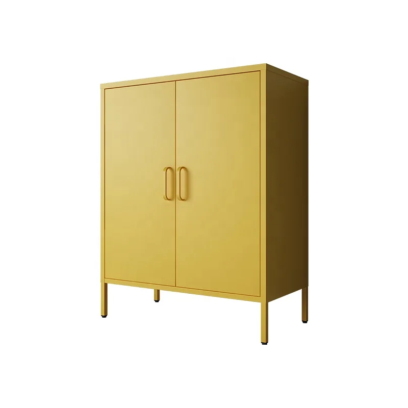 Modern Living Room Furniture White Buffet Sideboard Mini Corner Home Coffee Wine Bar Cabinet For Home Steel locker