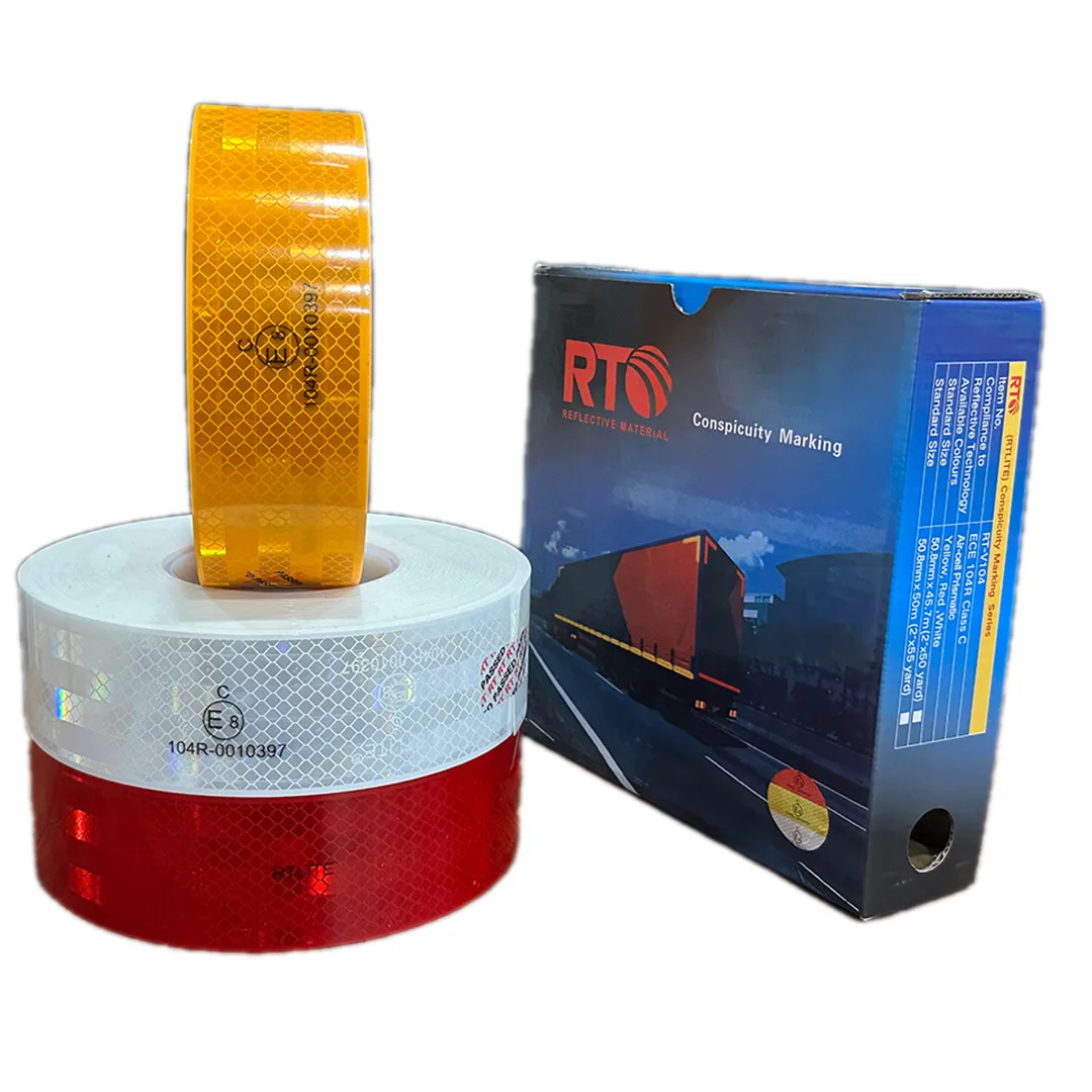 RTLITE Emark Certification E8 Sealed Edge Waterproof Reflective Tape For Vehicles