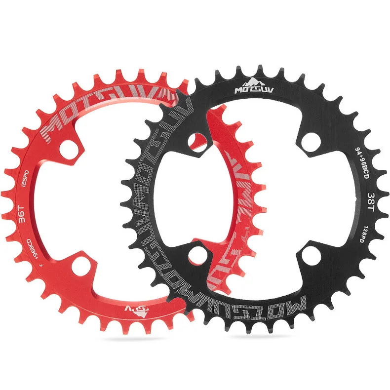 MOTSUV Round 94+96mm 94BCD/96BCD MTB Mountain bike Chain ring 32T/34T/36T/38T Crankset Tooth Plate Bicycle Chainwheel