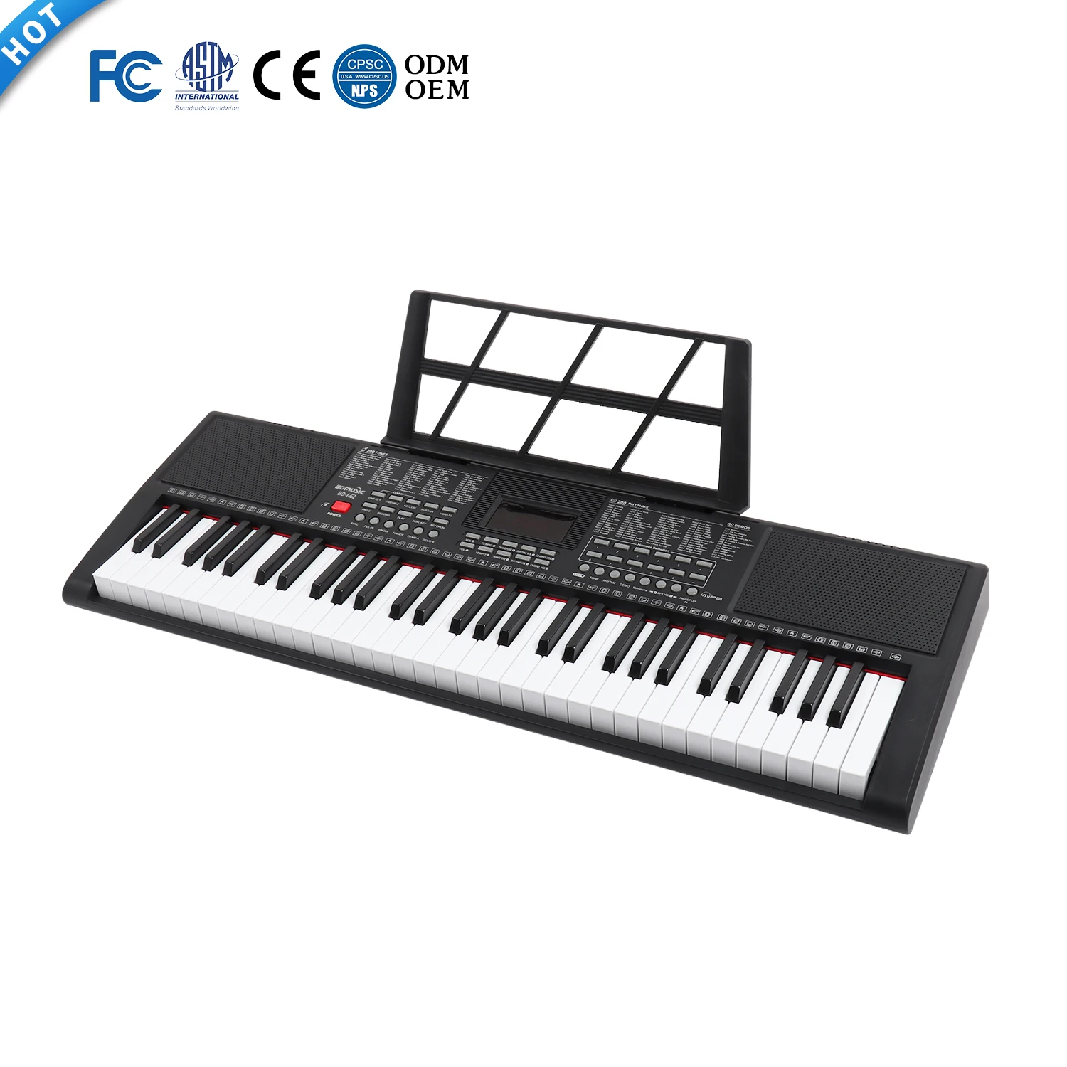 USB MP3 цифровая клавиатура пианино 61 клавиша музыкальная Инструменты синтезатор Китай для начинающих