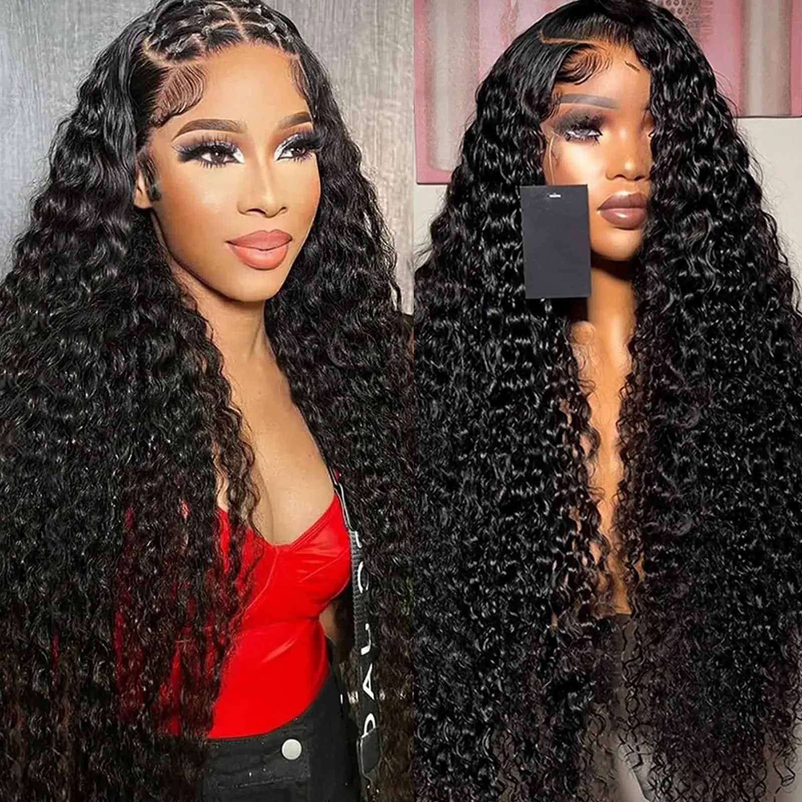 13 х6 Hd прозрачные фронтальные парики для черных женщин, парик из натуральных бурманских кудрявых волос, парик из глубоководных волнистых волос, 13 х4, парик из натуральных волос на фронтальной сетке