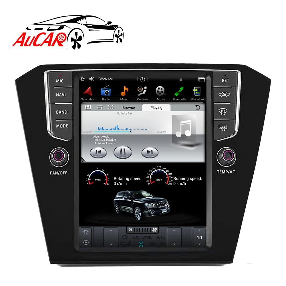 Автомагнитола AuCAR 10,4 дюйма Tesla Android для Volkswagen VW Magotan Passat CC 2017-2019, стерео, видео, аудио, GPS, мультимедиа, BT, 4G, wi-fi