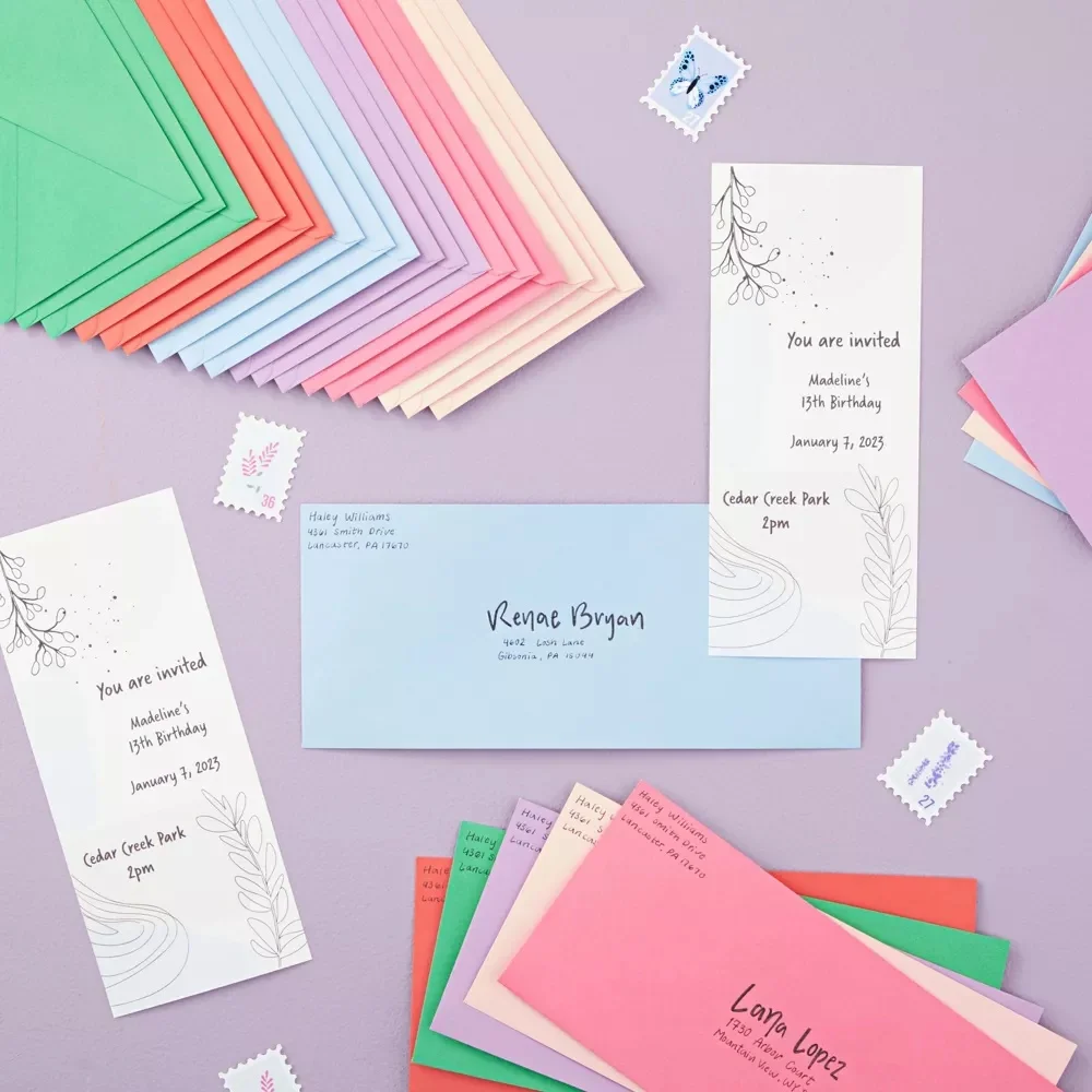 Wholesale Cheap Price Hotel Key Cards Envelope Custom Printing Self-Seal Envelope