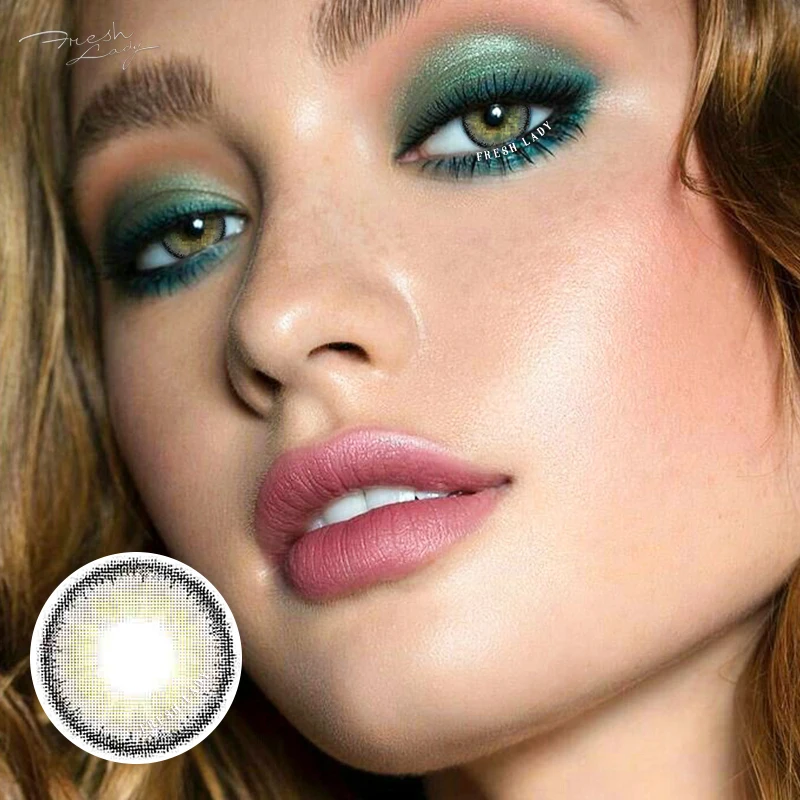  Fresh Lady Египет коллекция 14 мм круглые коричневые косметические контактные