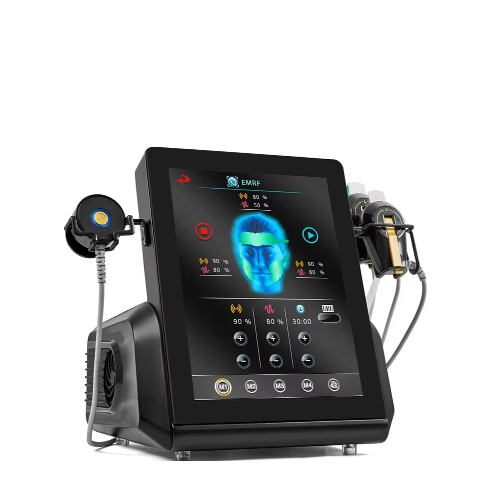 Portable RF Magnetic Facial Muscle Electromagnetic Wrinkles Remover EMRF Face Lifting Shaping Machine