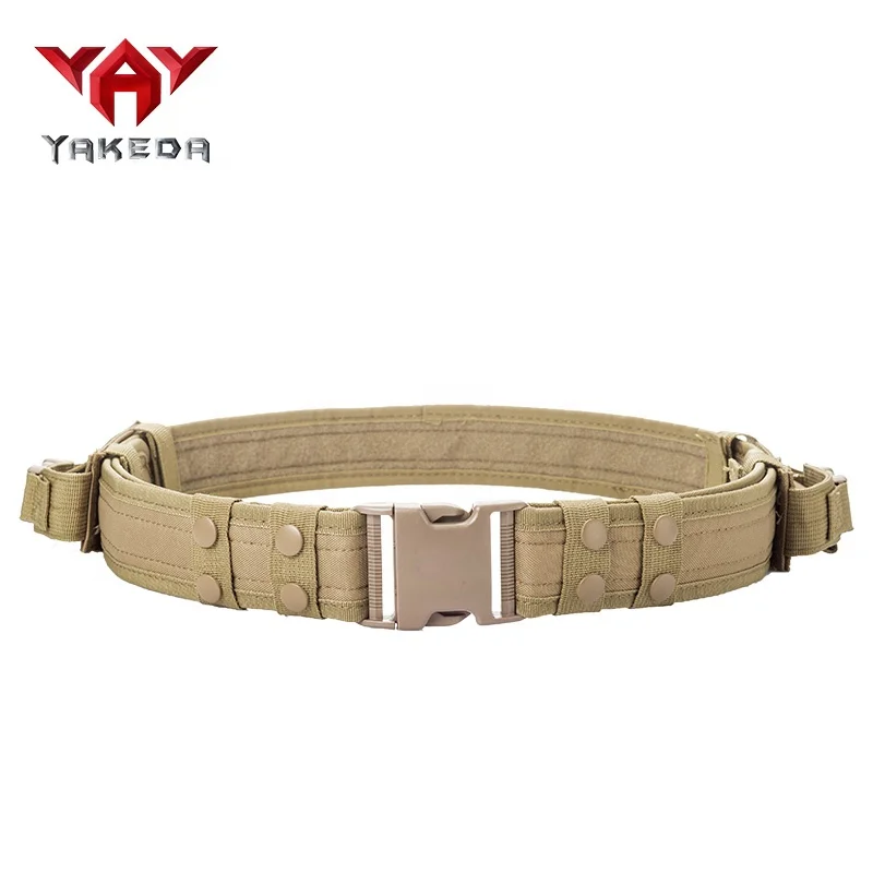 YAKEDA outdoor hunting duty belt black tactical utility belt with pouch tactical equipment
