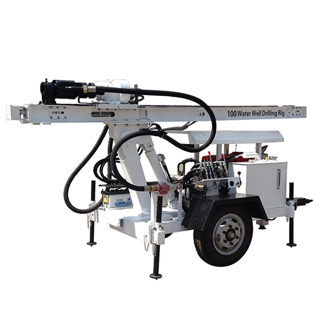 MW-100 water drilling machine 100m borehole with truck turkey water drilling machine