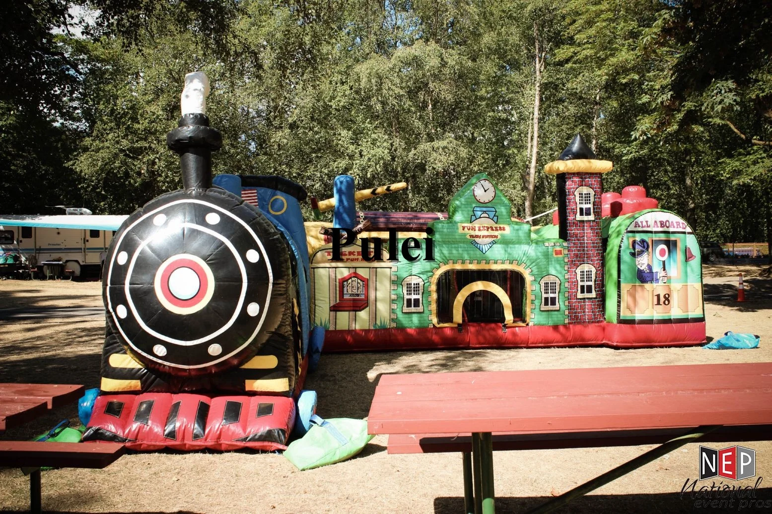 Забавная Экспресс-станция надувные игрушки надувной батут замок задний двор прыгающие замки прыгающий домик