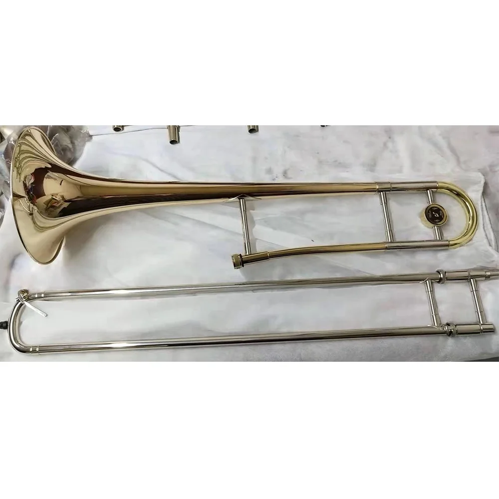 
Manufacturers wholesale Trombone gold copper Bb Musical Instruments  (62430103610)