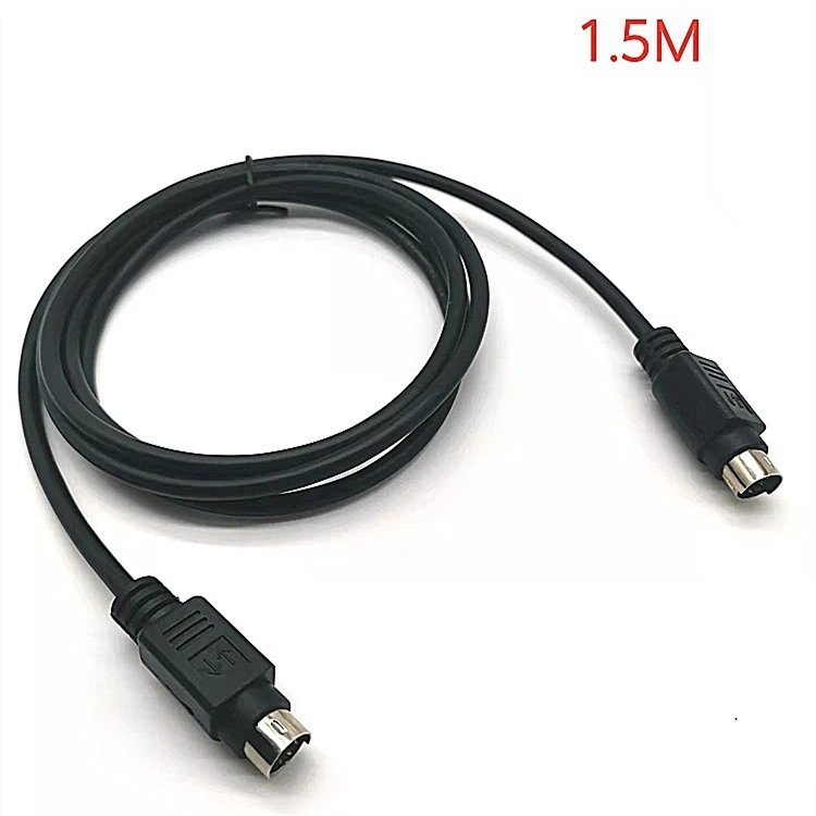 custom black 4 pin mini din male connector s-video cable 1.5 meter ps2 to pc Adapter Cable Audio Cables
