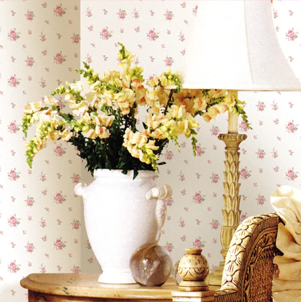  Изящные виниловые обои с цветочным узором для дома