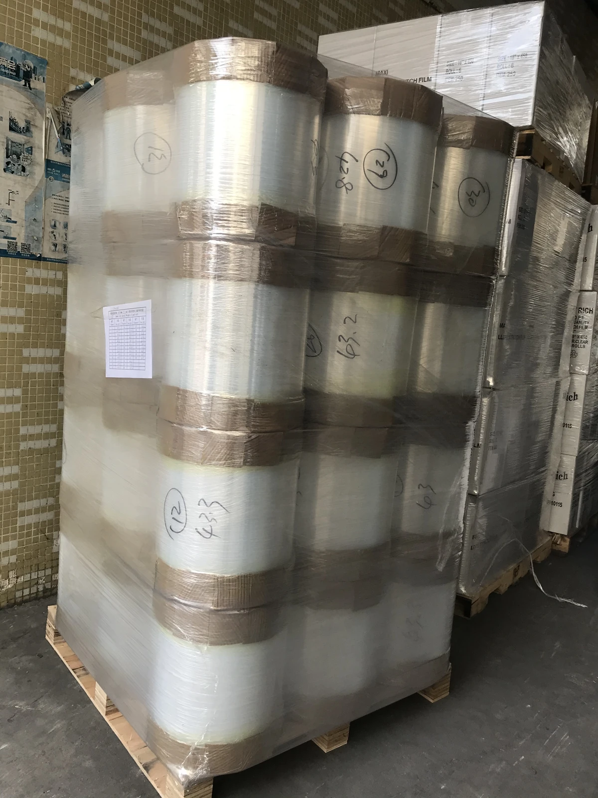 Maquinas para fabricar stretch warp film jumbo roll for blister packing, stretch warp film jumbo roll for bubble packing
