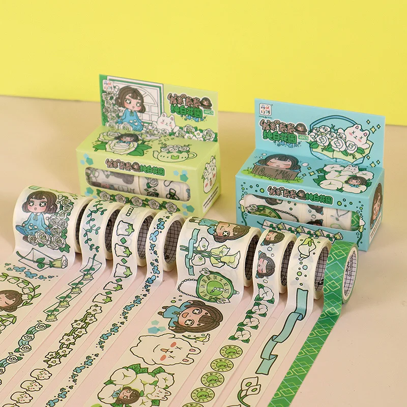 Дешевая лента SingleSide, красивая мультяшная графика, легко наклеивается