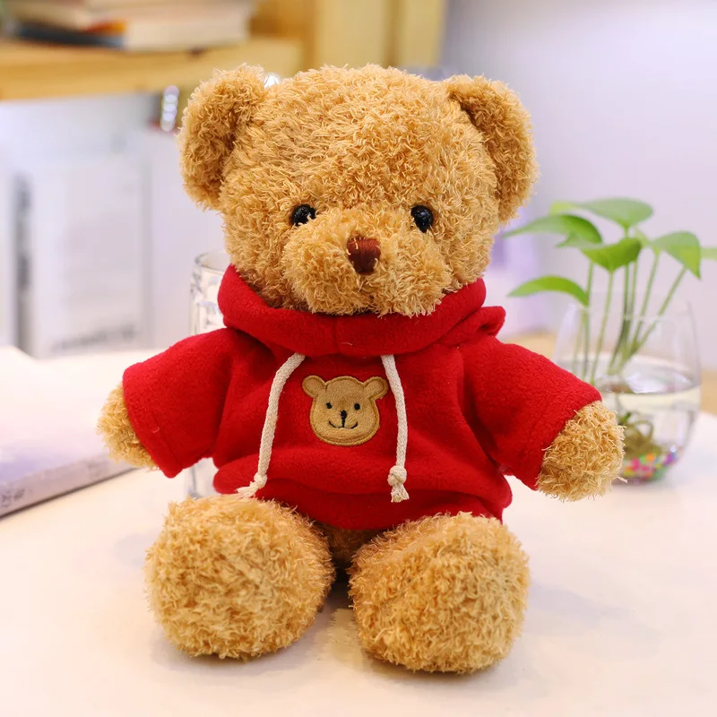 Teddy Bear With Ribbon Plush Toy Kids Soft Bear Stuffed Animals Small Teddy Bear Valentines Gift