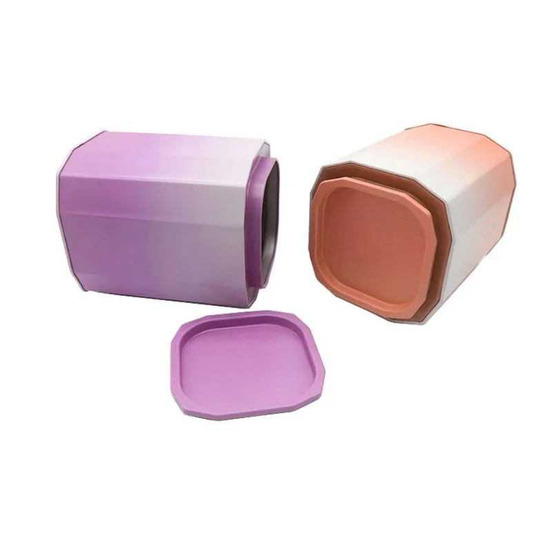 Recyclable Wholesale custom airtight tea powder packing tin cylinder coffee bean tea jar metal food safe metal tea caddy tin can
