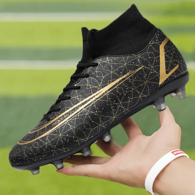 Manufacturing Customize Wholesale High Top Turf Tf Cheap Football Boots Shoes Soccer Cleats For Men