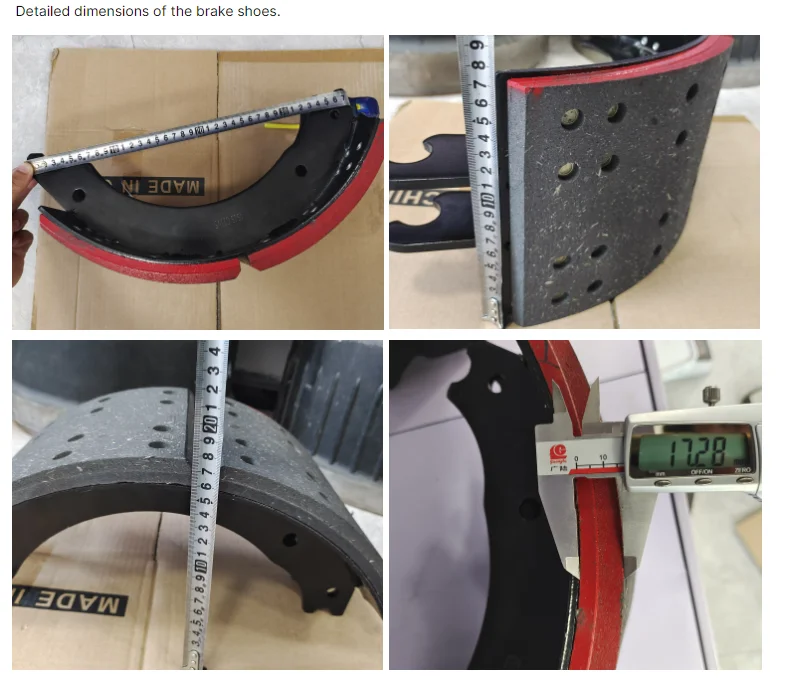 American Truck Spare Parts Brake Shoe Box Kit 4515 4709 4909 With Brake Pads With Repair Kit 23k Standard Zapatas de freno