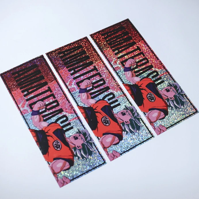 Custom Gift Wrap Decal Car Sticker Japanese Anime Jdm Slap Waterproof Holographic Car Window Bumper Sticker