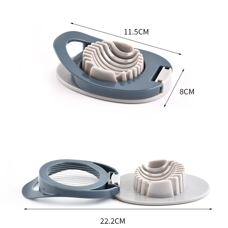 High quality metal egg slicer with 10 wires egg tool boiled egg cutter versatile kitchen tool