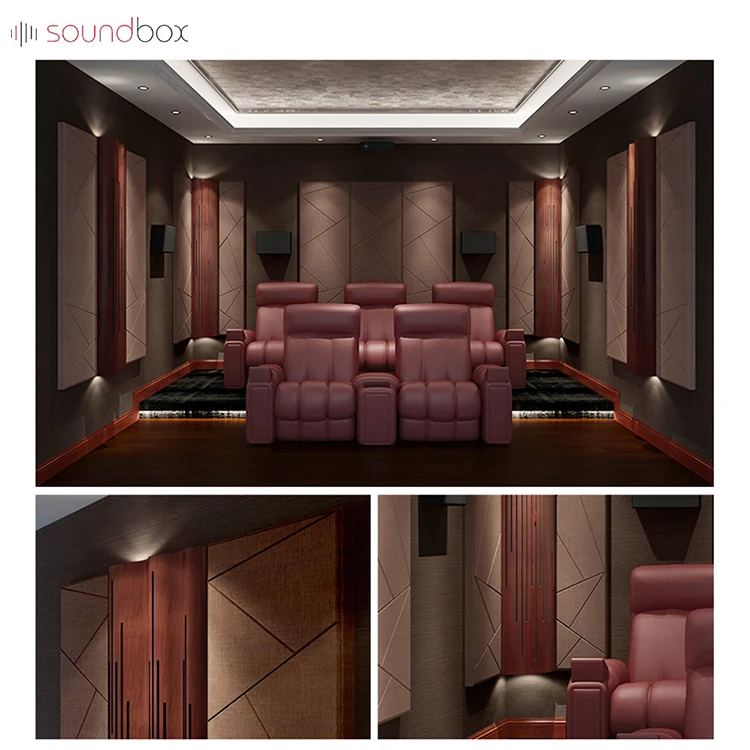 Eco-friendly acoustic wall panel sound absorbing decorative fabric polyester fiber acoustic panels