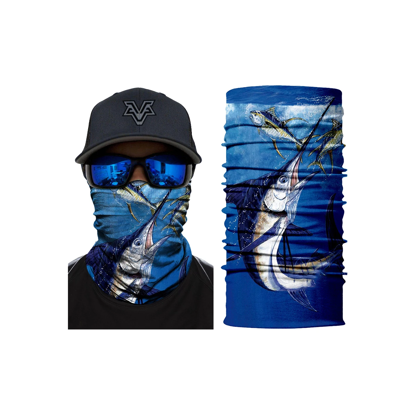 Breathable multi color fishing buff seamless bandana scarf