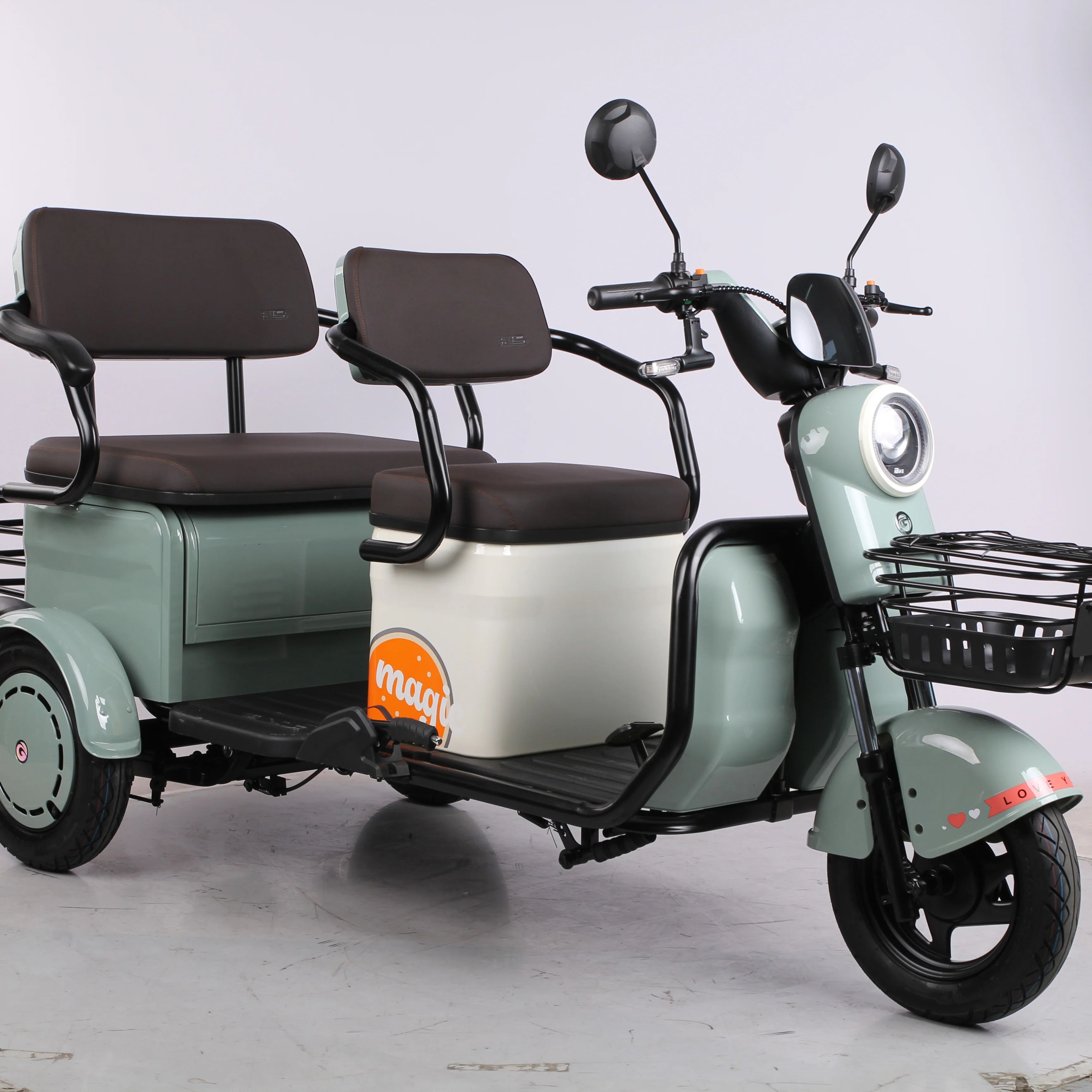 Big power  motor power 3 wheel electric passenger tricycle with EEC approve three