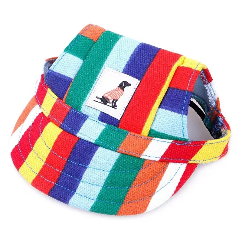 Summer Adjustable Dog Hats With Ear Holes Dogs Baseball Cap Outdoor