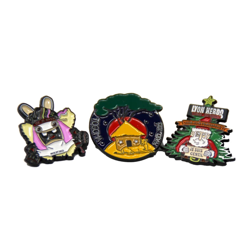 Zinc Alloy Gold Lapel Pins In Metal Crafts Suppliers Custom Made Logo Metal Enamel Collar Lapel Pin Badge