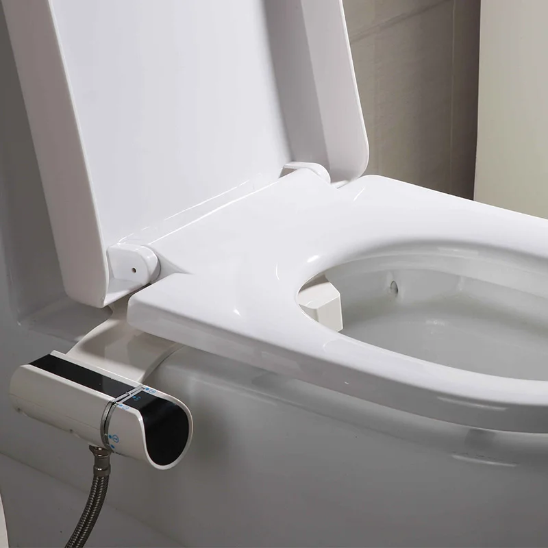 Non Electric smart shattaf plastic Portable Hot Cold Toilet Seat Bidet Sprayer Set With Bidet Function For Use