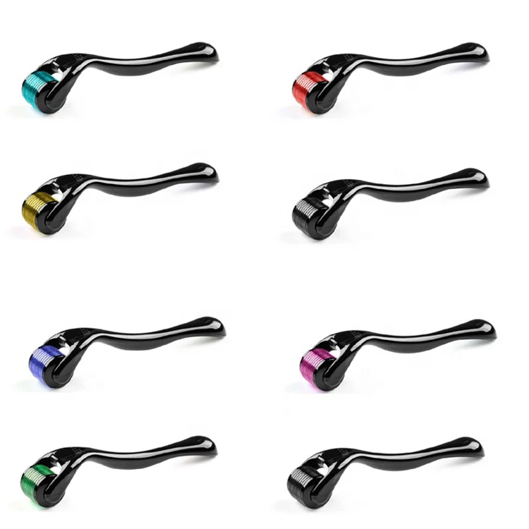 Wholesale Custom Logo 540 Titanium Micro Needle Black 0.5/0.25mm Derma Roller For Women Face