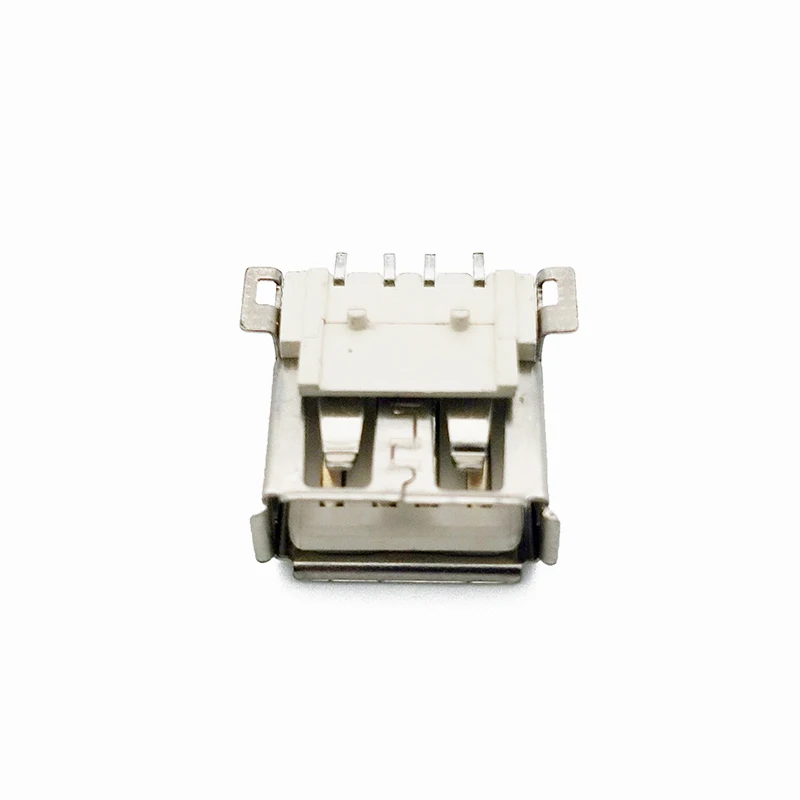 Type A USB 2.0 4PIN SMT 90 degrees female connector for PCB square pin wholely paste