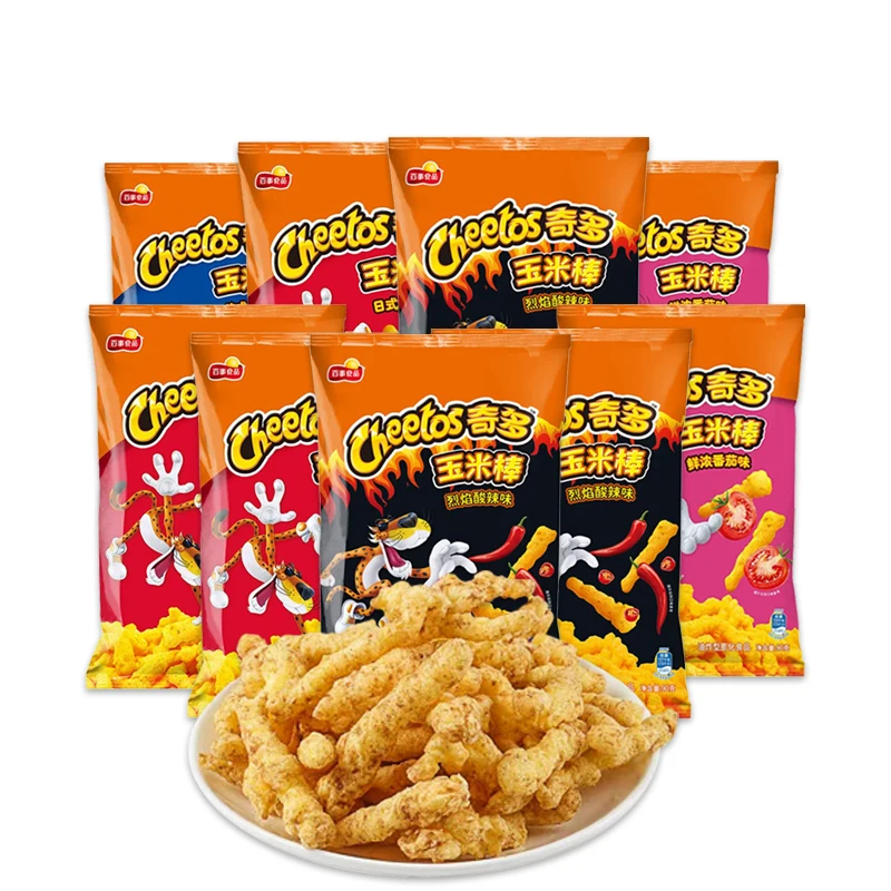 Best Selling Asian Snacks  Puffed 90g Cheetos Exotic Snacks Chips Vegetable Snacks Lays Potato Chips