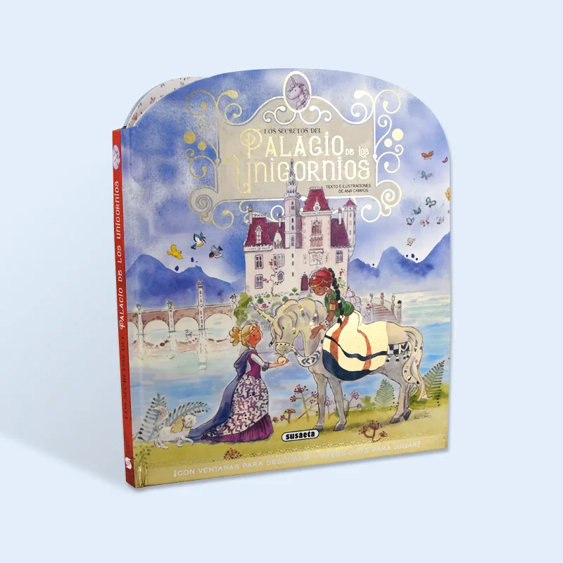 Customized arch edge story book for children bed time learning and school library printing service
