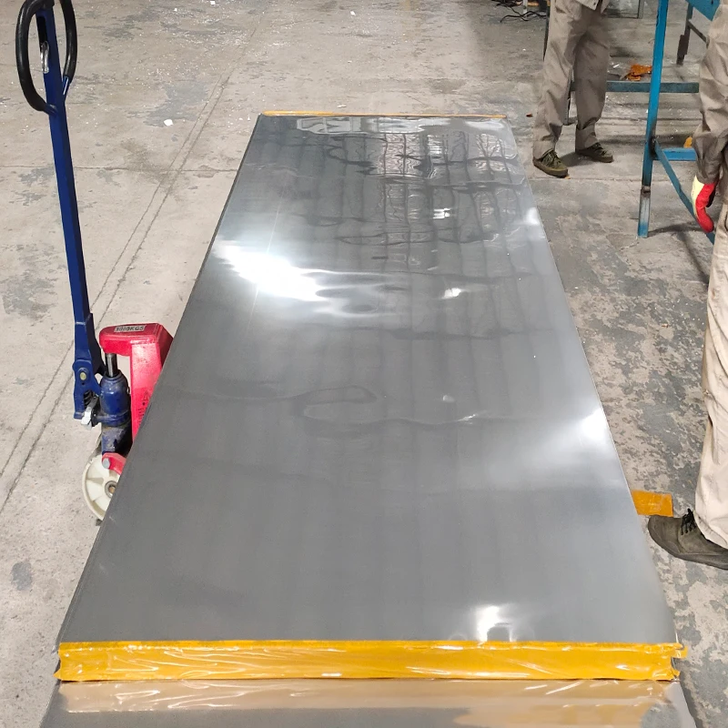 Cladding Panels Exterior Wall Stainless Rock Wool Sandwich Panel And Thermal Insulation Wall Panel