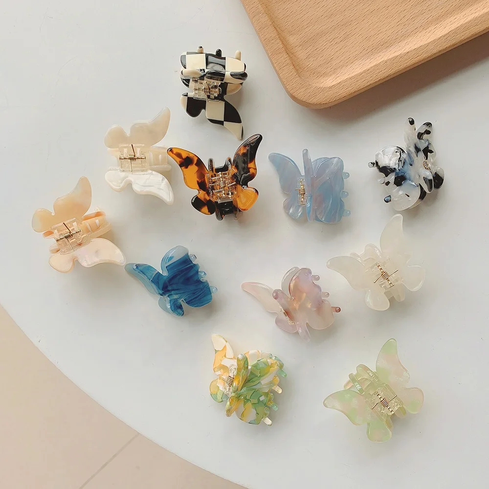 Super Fairy Romantic Butterfly Clip French Acetic Acid Small Hair Claw