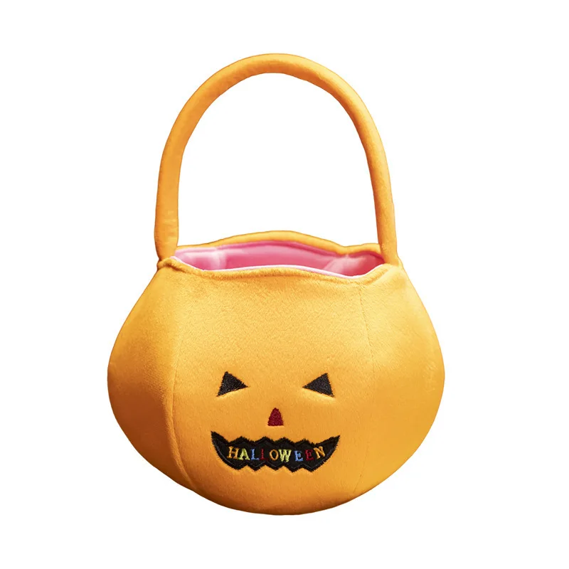 HL 2024 new kawaii halloween Pumpkin Basket cartoon anime kuromi melody cinnamon halloween gifts holiday kids candy handbag