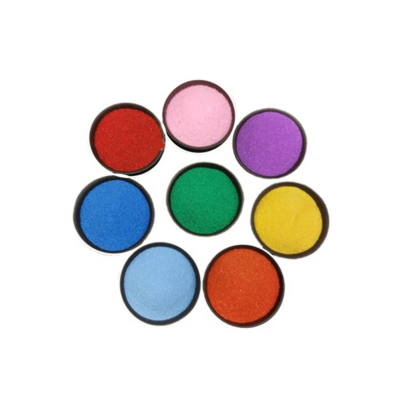 Лидер продаж, цветной песок по низкой цене, хорошее качество для детского песка, Искусственный цветной пляж