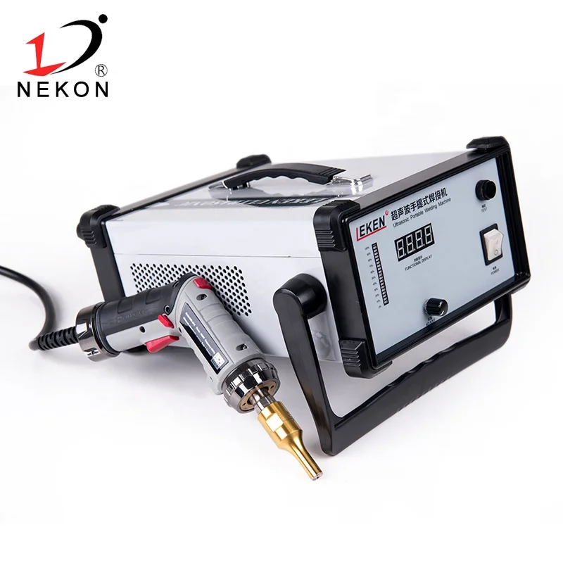 Non woven fabric semi auto ultrasonic portable plastic welding machine