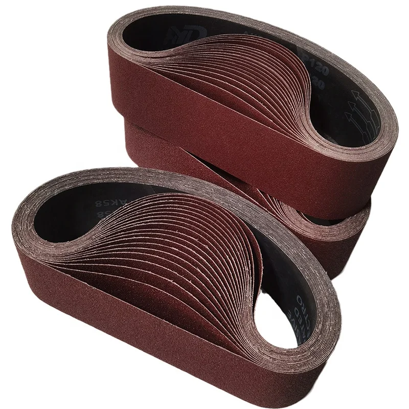 Sand cloth factory 75 * 533mm floor sanding belt Zirconia sand cloth belt for polishing stainless steel