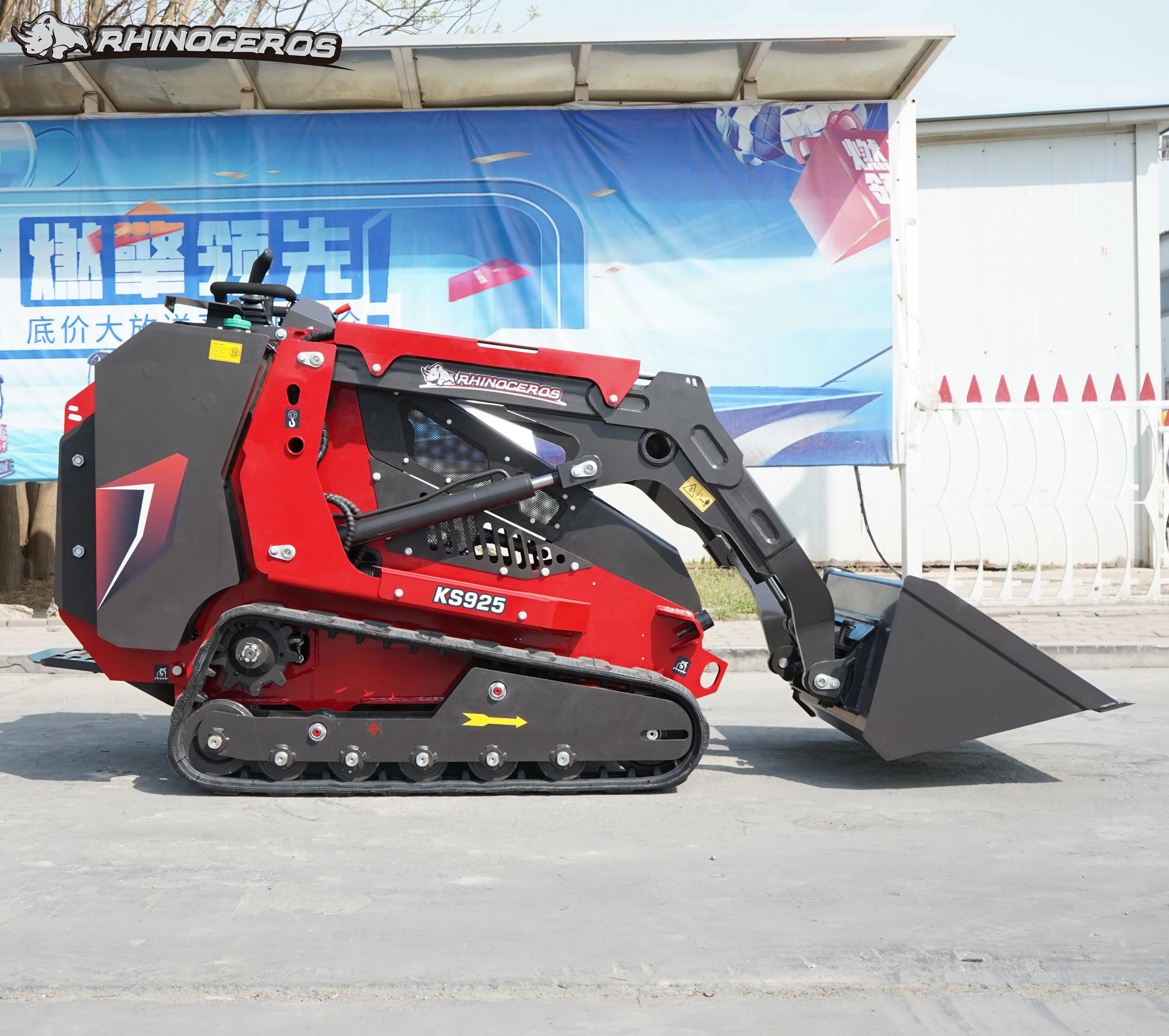 Multifunction Track 1298KG Diesel Mini Skid Steer Loader Mini Track Skid Steer