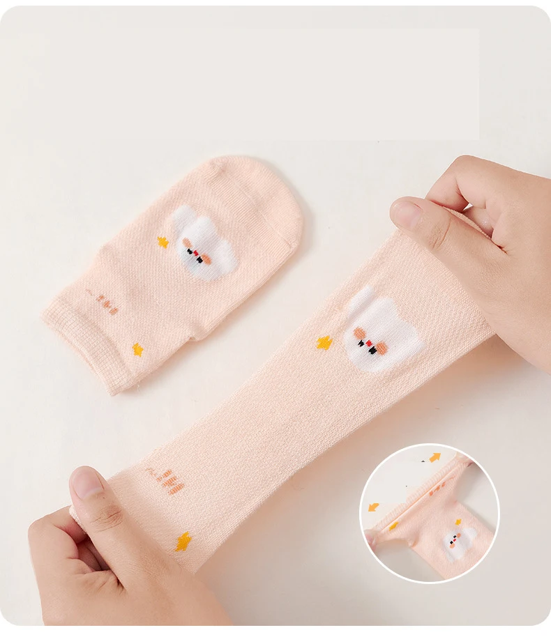 2024 newest Summer mesh floor socks baby breathable indoor walking socks thin insulated children non-slip socks