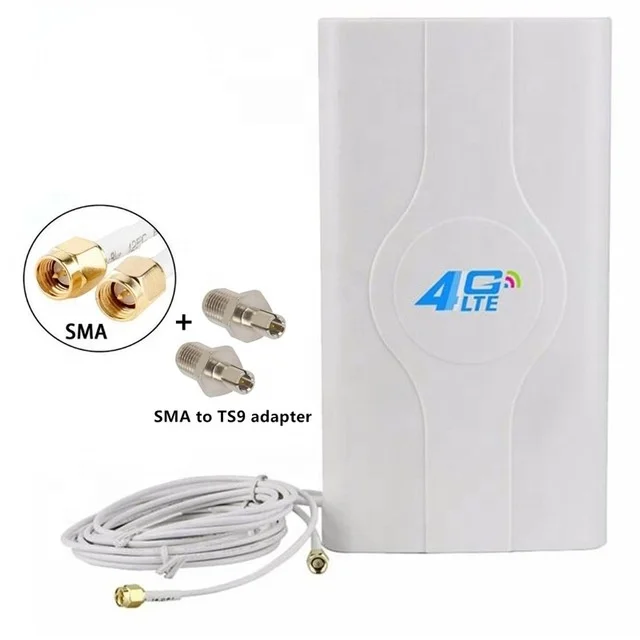  Усилитель 3G 4G LTE панель MIMO 700-2600 МГц антенна 2 * SMA/CRC9/TS9 для модема