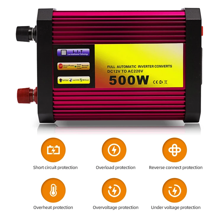 Wholesale price dual pv single phase 500w 600w 700w 800w 12v solar inverter power inverter