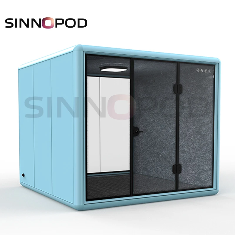 SINNOPOD Office Pod Acoustic Room For Commercial Meeting Office Telephone Booth Soundproof Pod Private Space Silence Office Pod