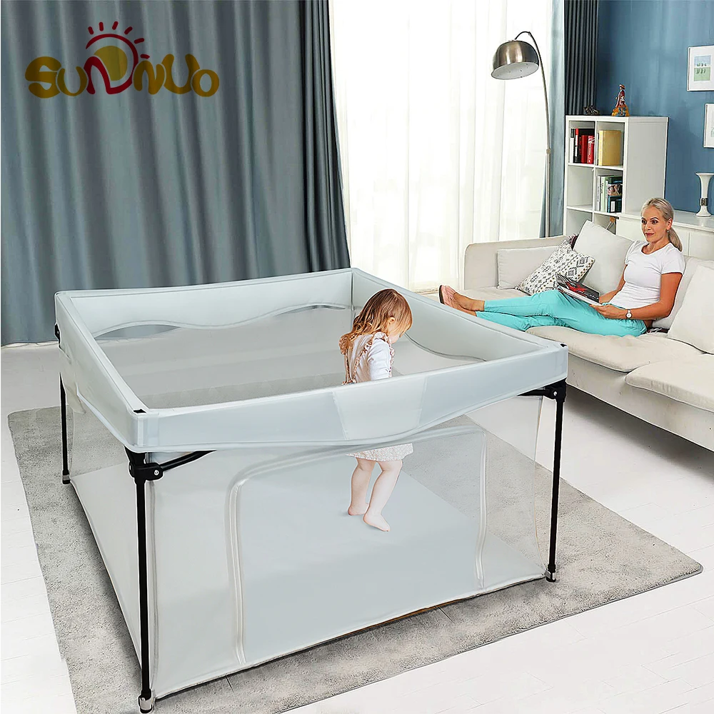 SUNNUO Factory customization baby travel crib portable folding baby playpen baby playard