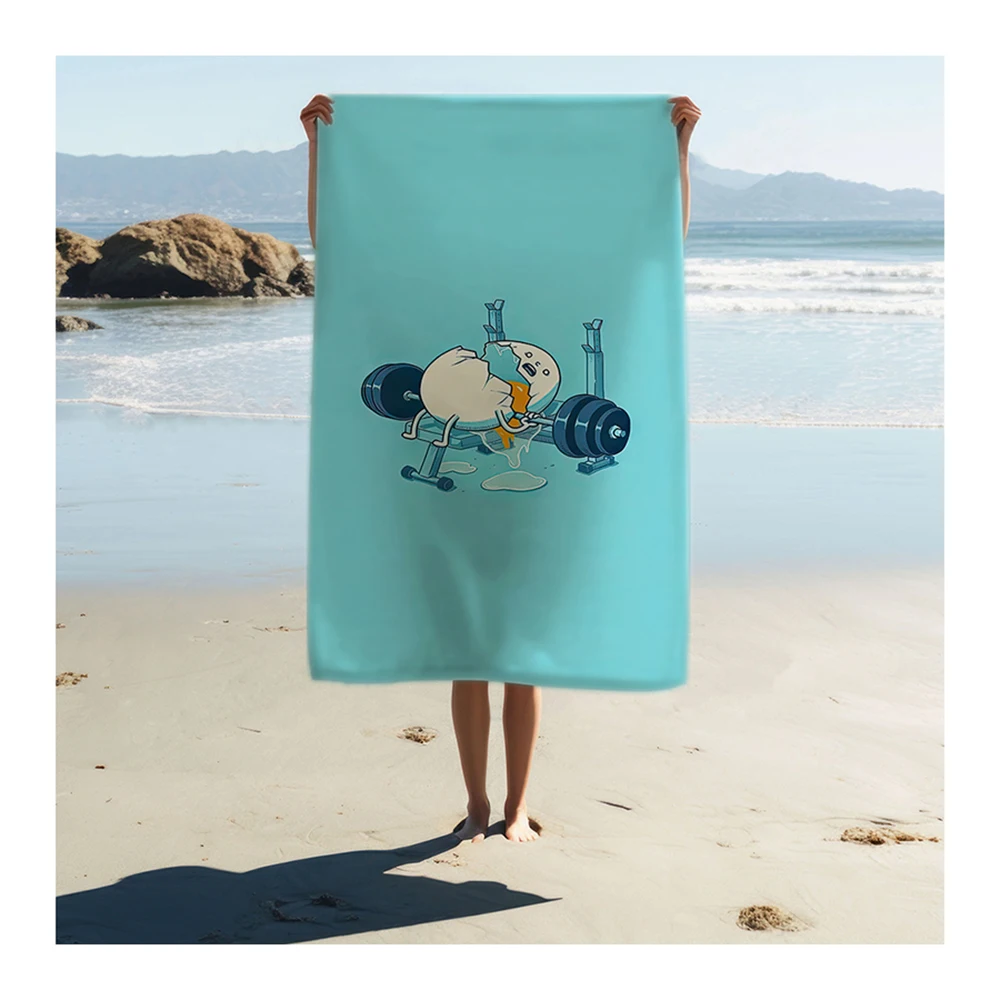 Beach Towel Blanket Custom Logo Beach Towel Summer Quick Dry Microfiber Polyester Printed Geometric 3D Digital Printing 1 PCS